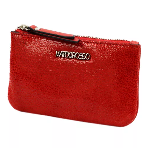Mato Grosso 0747-59 RFID piros női bőr kulcstartó, kártyatartó 14 x 8 x 1.5 cm