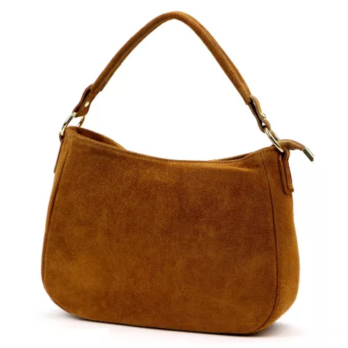 Luka 24-085 GOLD barna női bőr kézitáska 31 x 23 x 8 cm