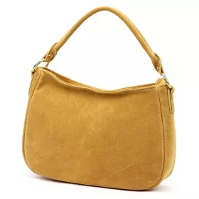 Luka 24-085 GOLD barna női bőr kézitáska 31 x 23 x 8 cm