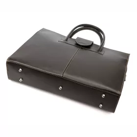   Camilla 778 sötétbarna női bőr aktatáska 40 x 30 x 10 cm