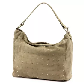   Luka 26-023 bézs női bőr válltáska, oldaltáska 34 x 26 x 12 cm