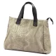 Luka 26-034 CROCO taupe női bőr kézitáska 40 x 28 x 15 cm