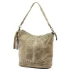 Luka 26-027 CROCO női bőr homok színű válltáska 26 x 26 x 16 cm