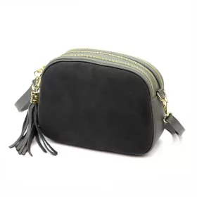 Luka 26-035 szürke női bőr oldaltáska 23 x 16 x 9 cm