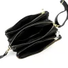 Luka 26-024 női mogyoró-fekete bőr oldaltáska 20 x 15 x 10 cm