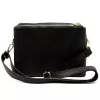 Luka 26-024 női mogyoró-fekete bőr oldaltáska 20 x 15 x 10 cm