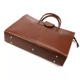 Camilla 778 barna női bőr aktatáska 40 x 30 x 10 cm