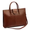 Camilla 778 barna női bőr aktatáska 40 x 30 x 10 cm