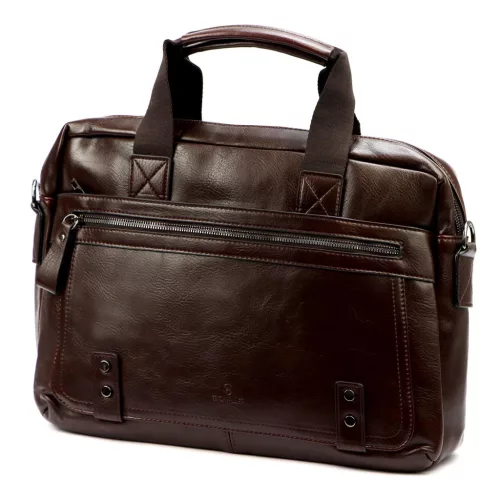 BRICIOLE BC1272 barna férfi laptoptáska, oldaltáska 40 x 30 x 8 cm