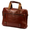 BRICIOLE BC1272 konyakbarna férfi laptoptáska, oldaltáska 40 x 30 x 8 cm