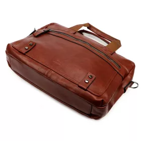   BRICIOLE BC1272 konyakbarna férfi laptoptáska, oldaltáska 40 x 30 x 8 cm