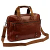 BRICIOLE BC1272 konyakbarna férfi laptoptáska, oldaltáska 40 x 30 x 8 cm
