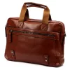 BRICIOLE BC1272 konyakbarna férfi laptoptáska, oldaltáska 40 x 30 x 8 cm