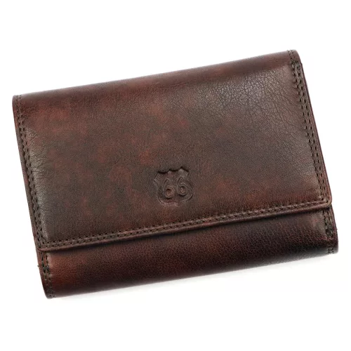 Route 66 CBL2440-GWS női barna bőr pénztárca 15 x 11 x 3.8 cm
