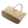 Luka 25-007 2w1 drapp női velúr bőr kézitáska 42 x 28 x 16 cm