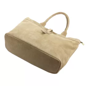   Luka 25-007 2w1 drapp női velúr bőr kézitáska 42 x 28 x 16 cm