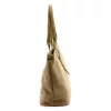Luka 25-007 2w1 drapp női velúr bőr kézitáska 42 x 28 x 16 cm