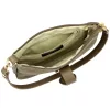 Luka 25-068 női, taupe velúr bőr válltáska 25 x 16 x 5 cm