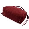 Luka 26-037 bordó női bőr kézitáska, oldaltáska 35 x 23 x 15 cm