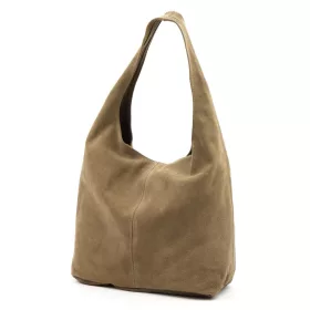   Luka 26-038 drapp női velúr bőr válltáska 33 x 33 x 15 cm