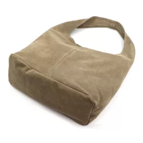   Luka 26-038 drapp női velúr bőr válltáska 33 x 33 x 15 cm