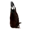 Luka 25-019 CROCO barna női bőr kézitáska 37 x 32 x 13 cm