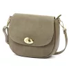Luka 26-040 taupe női velúr bőr oldaltáska 23 x 20 x 10 cm