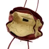 Camilla PREMIUM 10.004 bordó női velúr bőr válltáska 37 x 24 x 14 cm