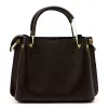 Luka 26-046 barna női velúr bőr kézitáska 26 x 22 x 14 cm
