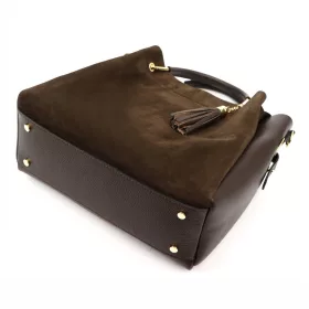   Luka 26-047 barna női bőr kézitáska, oldaltáska  32 x 30 x 15 cm