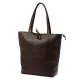 Patrizia 27-002 Z sötétbarna női bőr válltáska, shopper 39 x 36 x 14 cm