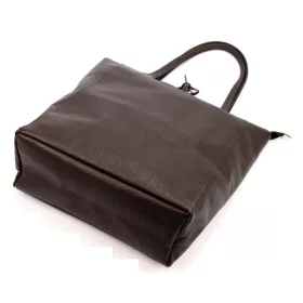   Patrizia 27-002 Z sötétbarna női bőr válltáska, shopper 39 x 36 x 14 cm
