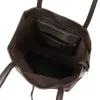 Patrizia 27-002 Z sötétbarna női bőr válltáska, shopper 39 x 36 x 14 cm