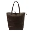 Patrizia 27-002 Z sötétbarna női bőr válltáska, shopper 39 x 36 x 14 cm