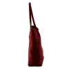 Patrizia 419-013-05 bordó velúr bőr női válltáska, shopper 38 x 38 x 13 cm