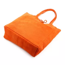   Patrizia 419-013-05 narancs velúr bőr női válltáska, shopper 38 x 38 x 13 cm