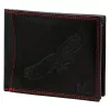 Money Kepper CDD 5600 BIRD fekete-piros férfi bőr pénztárca, sas mintával 12.5 x 10 x 2.5 cm