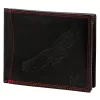 Money Kepper CDD 5600 BIRD fekete-piros férfi bőr pénztárca, sas mintával 12.5 x 10 x 2.5 cm