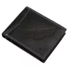 Money Kepper CDD 5600 BIRD fekete férfi bőr pénztárca, sas mintával 12.5 x 10 x 2.5 cm