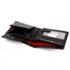 Money Kepper CDD 5600 BIKE fekete-piros férfi bőr pénztárca 12.5 x 10 x 2.5 cm