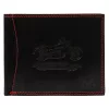 Money Kepper CDD 5600 BIKE fekete-piros férfi bőr pénztárca 12.5 x 10 x 2.5 cm