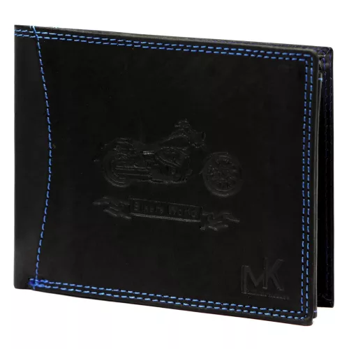 Money Kepper CDD 5600 BIKE fekete férfi bőr pénztárca 12.5 x 10 x 2.5 cm