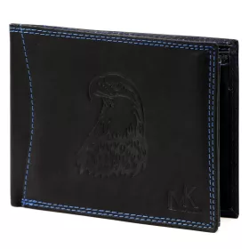   Money Kepper CDD 5600 EAGLE fekete férfi bőr pénztárca, sas motívummal 12.5 x 10 x 2.5 cm