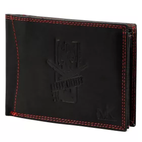   Money Kepper CDD 5600 REBEL VINTAGE fekete-piros férfi bőr pénztárca 12.5 x 10 x 2.5 cm