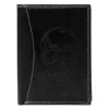 Money Kepper CDD 5601 SKULL fekete férfi bőr pénztárca, koponya motívummal 10 × 13 × 2,5 cm