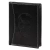 Money Kepper CDD 5601 SKULL fekete férfi bőr pénztárca, koponya motívummal 10 × 13 × 2,5 cm