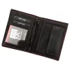 Money Kepper CDD 5601 EAGLE fekete-piros férfi bőr pénztárca, sas motívummal 10 × 13 × 2,5 cm