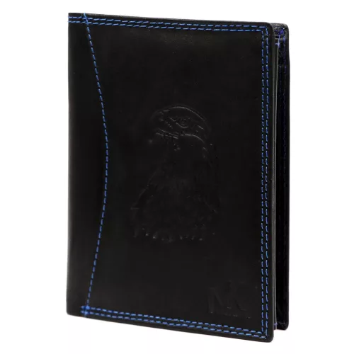 Money Kepper CDD 5601 EAGLE fekete férfi bőr pénztárca, sas motívummal 10 × 13 × 2,5 cm