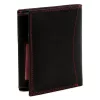 Money Kepper CDD 5601 WILD WEST fekete-piros férfi bőr pénztárca 10 × 13 × 2,5 cm