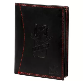   Money Kepper CDD 5601 REBEL VINTAGE fekete-piros férfi bőr pénztárca 10 x 13 x 2.5 cm